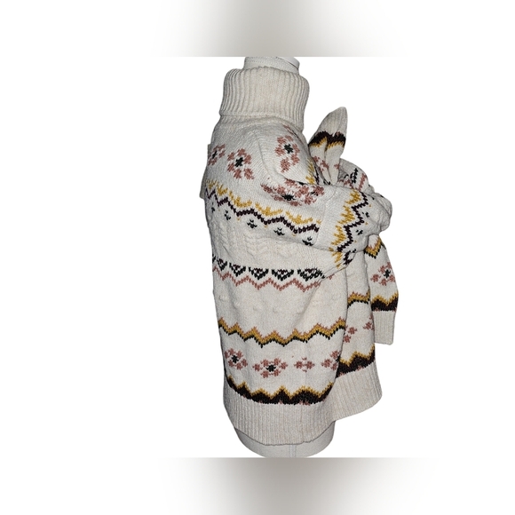 Evereve Womens Lyra Fair Isle Turtleneck Size Medium - Picture 8 of 15